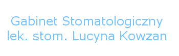 Gabinet stomatologiczny lek. stom. Lucyna Kowzan Logo